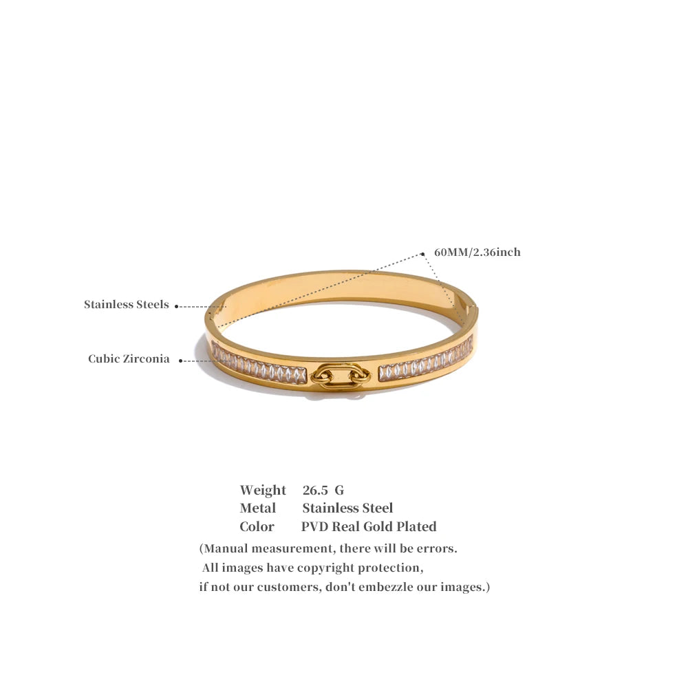 Tromso Kristall-Kreuz-Armreif, Armband, wasserfest, 316L-Edelstahl mit gold- oder silberfarbener PVD-Beschichtung, Lark & Reed, Ansicht 6