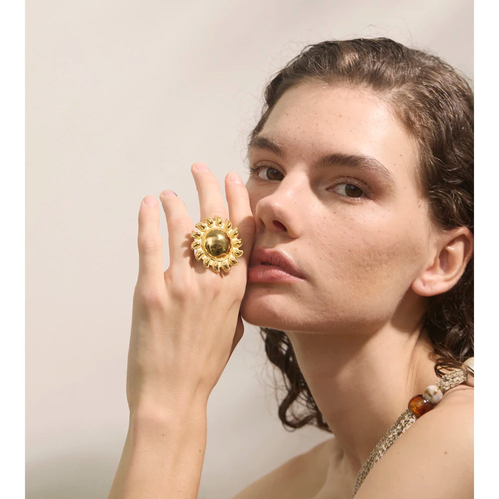 Sunpetal Open Ring