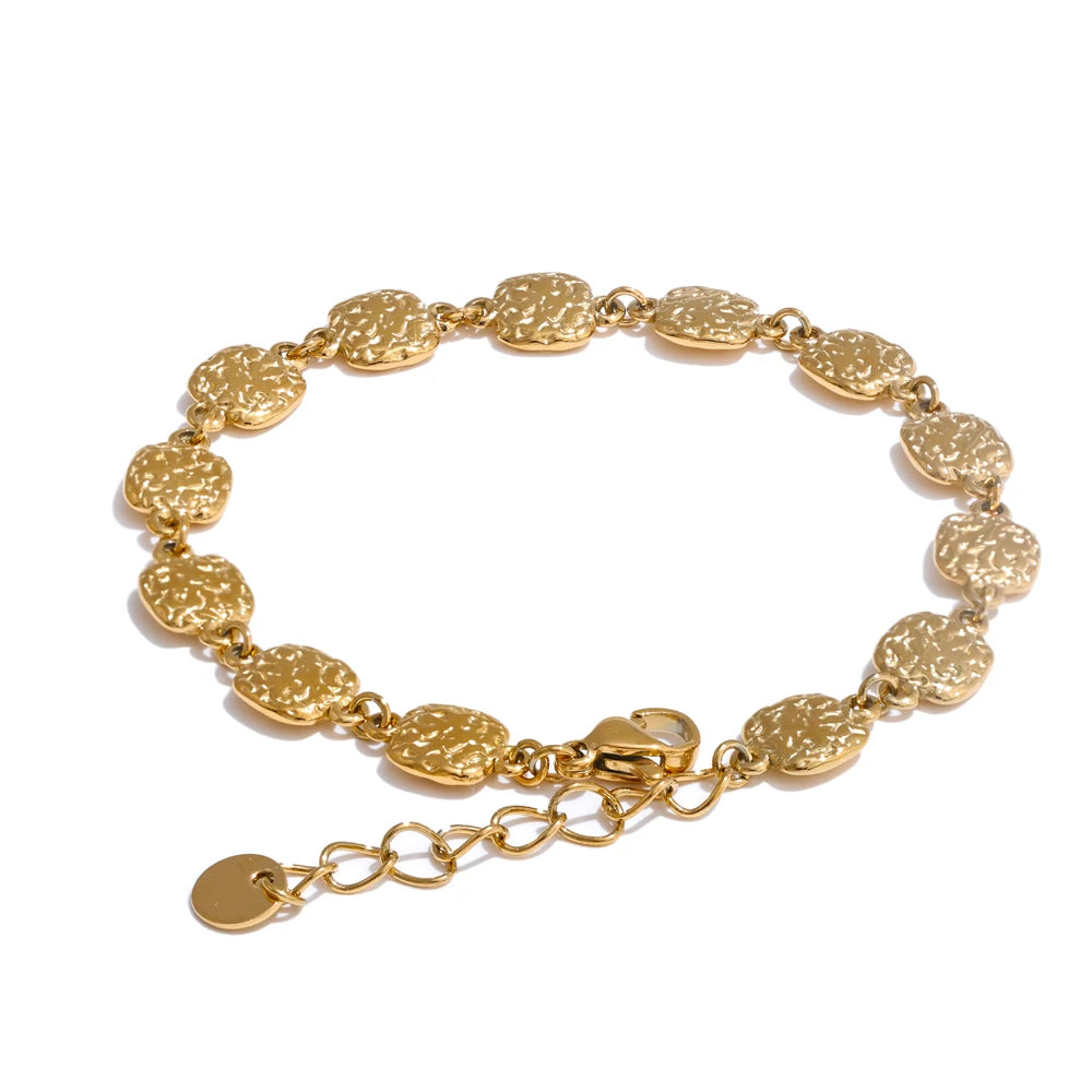 Delft møntarmbånd, armbånd, tåler vand, rustfrit stål 316L med guld- eller sølvfarvet PVD-belægning, Lark & Reed, billede 8