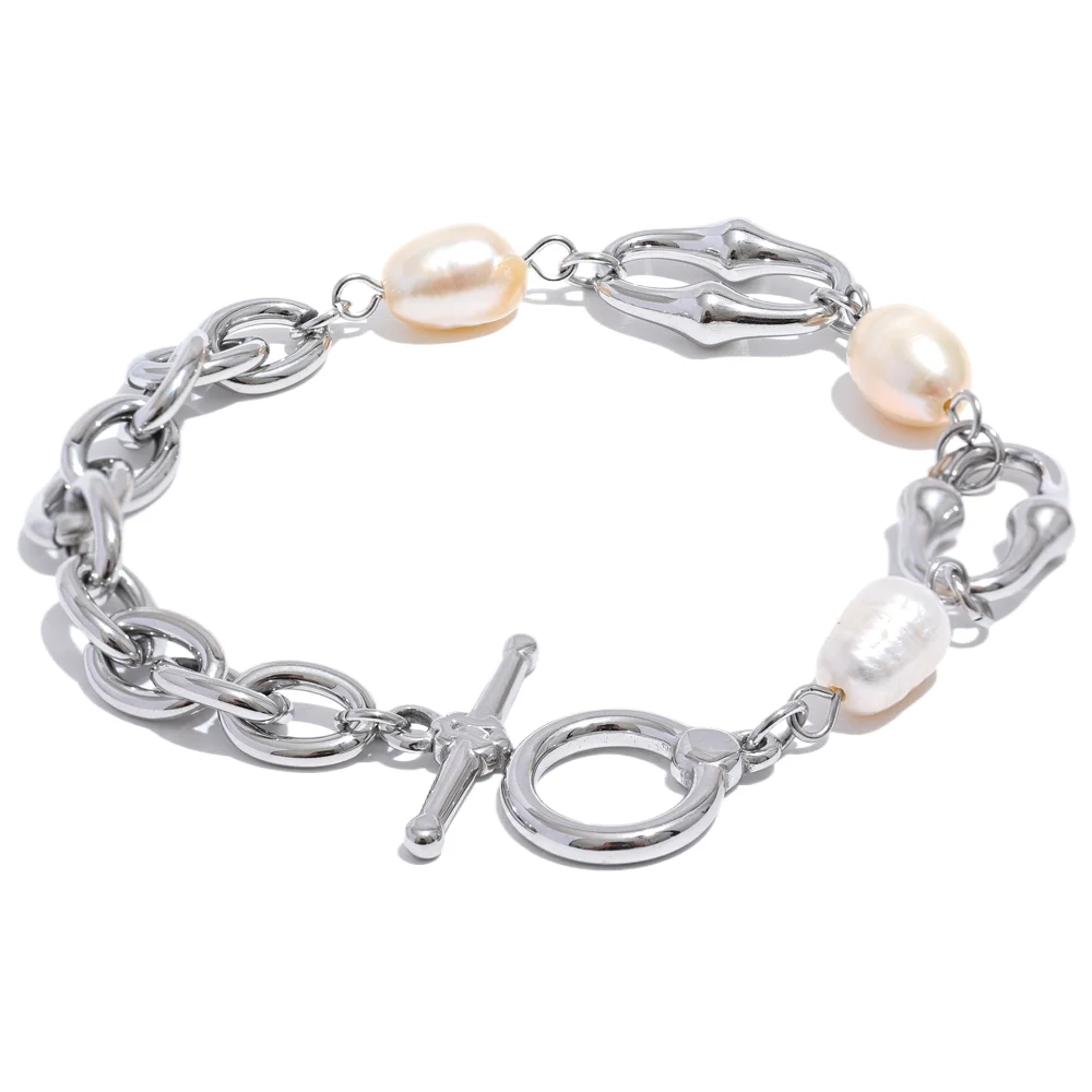 Venezia pärlarmband, armband, tål vatten, rostfritt stål 316L med guld- eller silverfärgad PVD-finish, Lark & Reed, bild 10
