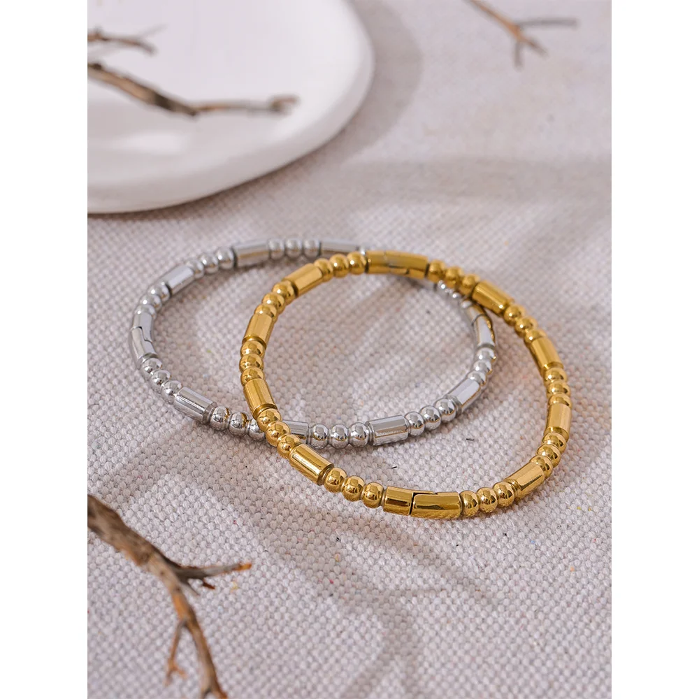 Salzburg kuglearmring, armbånd, tåler vand, rustfrit stål 316L med guld- eller sølvfarvet PVD-belægning, Lark & Reed, billede 6
