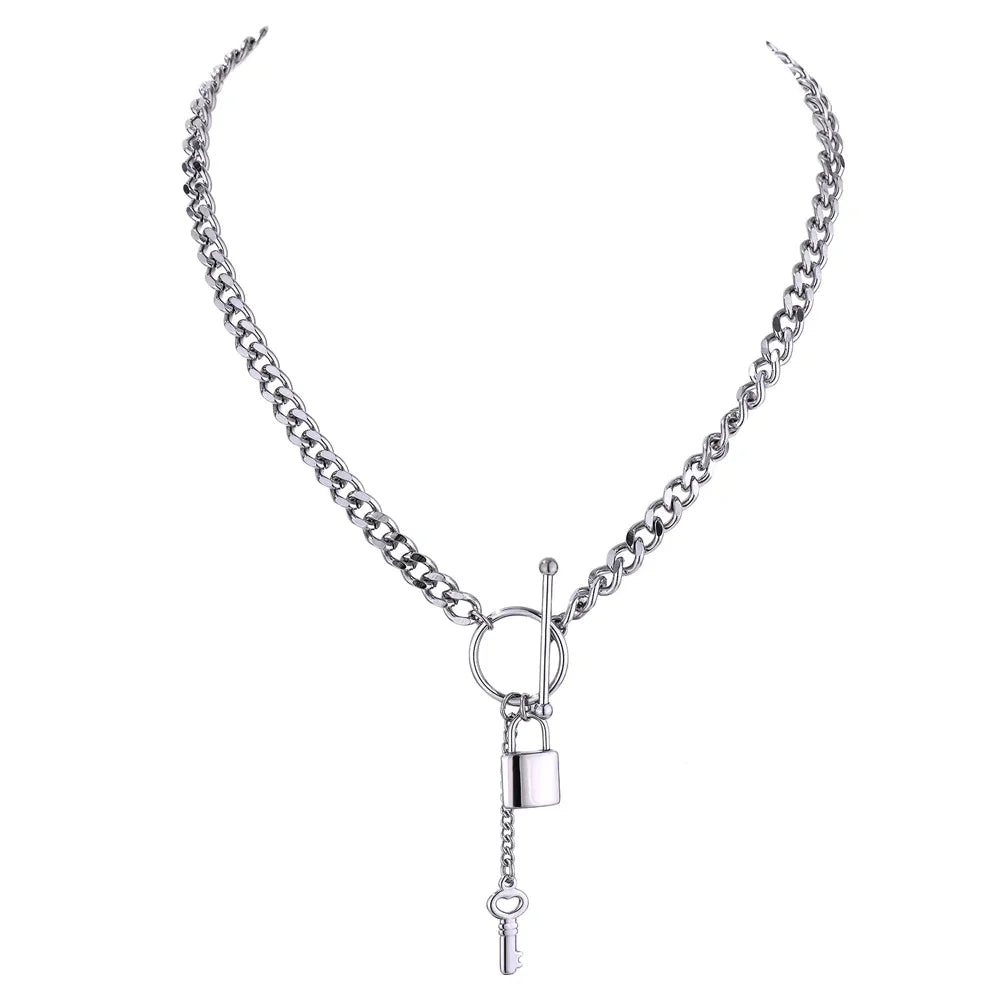Ivana hjärtlåshalsband, halsband, tål vatten, rostfritt stål 316L med guld- eller silverfärgad PVD-finish, Lark & Reed, bild 7