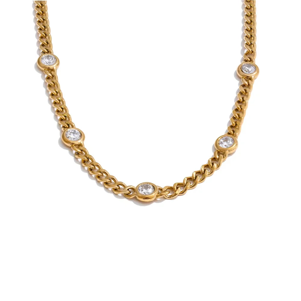 Amelia poleret panserarmbånd med zirkonia, armbånd, tåler vand, rustfrit stål 316L med guld- eller sølvfarvet PVD-belægning, Lark & Reed, billede 8