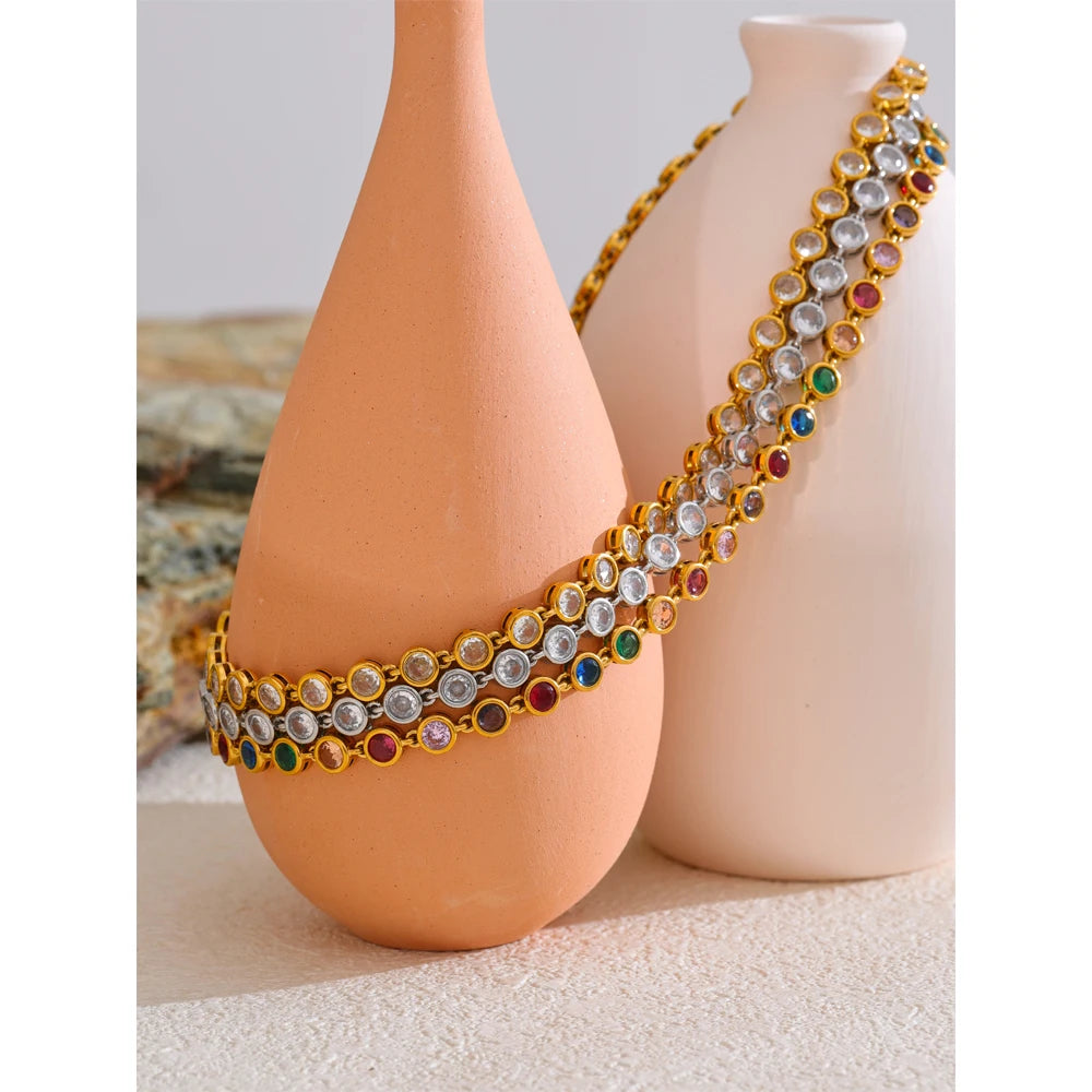 Zoe Crystal Chain Necklace