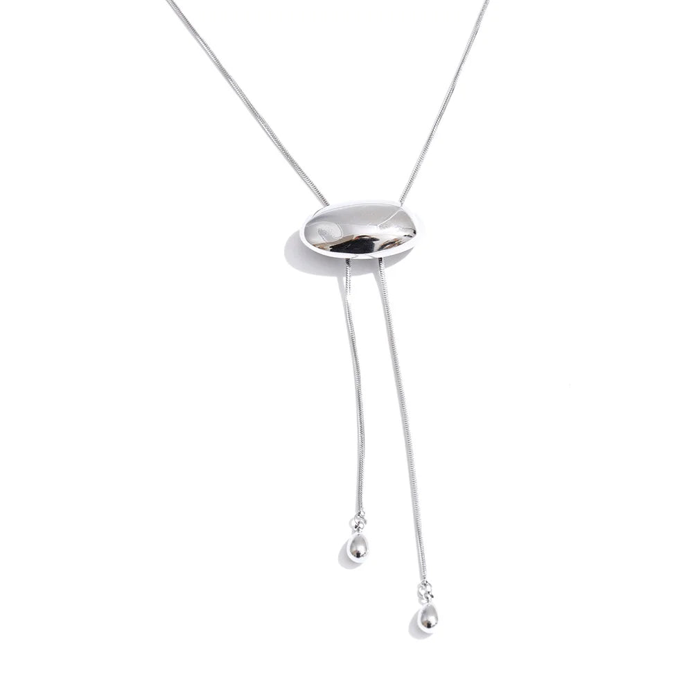 Ebba Bolo Necklace, waterproof necklace in 316L stainless steel with a gold or silver-tone PVD finish by Lark & Reed, view 8