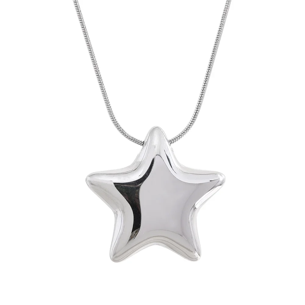 Nova Star Pendant, waterproof necklace in 316L stainless steel with a gold or silver-tone PVD finish by Lark & Reed, view 8